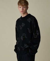 NANO universe | ｢GriffinHartland｣別注オリジナル総柄ニット(ニット/セーター)