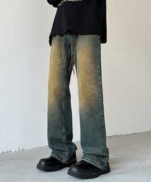 Auntie Rosa | レトロビンテージウォッシュダメージフレアデニムパンツ(デニムパンツ)