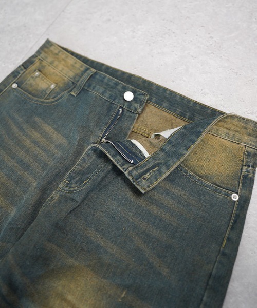 Auntie Rosa(アンティローザ)の「レトロビンテージウォッシュダメージフレアデニムパンツ(デニムパンツ・メンズ・ブルー・MEDIUM/LARGE/X-LARGE)」の11枚目の写真