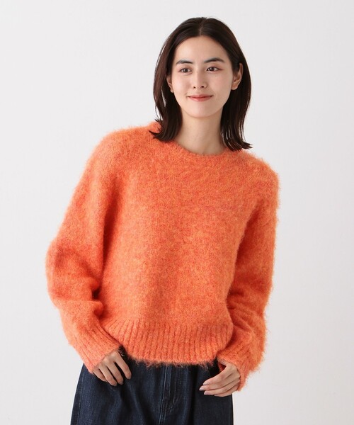 Afternoon Tea(アフタヌーンティー)の「シャギーニットプルオーバー(ニット/セーター・レディース・ブルー/オレンジ/ブラウン・MEDIUM)」の3枚目の写真