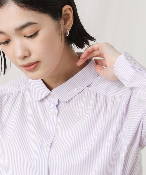 Gready Brilliant（グレディブリリアン）の「ＳＴＰ６０ブロードシャツ（シャツ/ブラウス・レディース・パープル系/ブラック×ホワイト・FREE）」の21枚目の写真