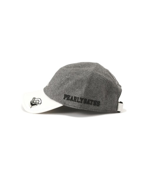 PEARLY GATES(パーリーゲイツ)の「【PEARLY GATES】カレッジワッペン ジェットキャップ (UNISEX) <カレッジロゴ>(キャップ・レディース・グレー/ネイビー・FREE)」の5枚目の写真