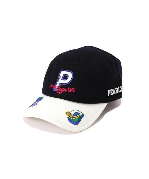 PEARLY GATES(パーリーゲイツ)の「【PEARLY GATES】カレッジワッペン ジェットキャップ (UNISEX) <カレッジロゴ>(キャップ・レディース・グレー/ネイビー・FREE)」の1枚目の写真