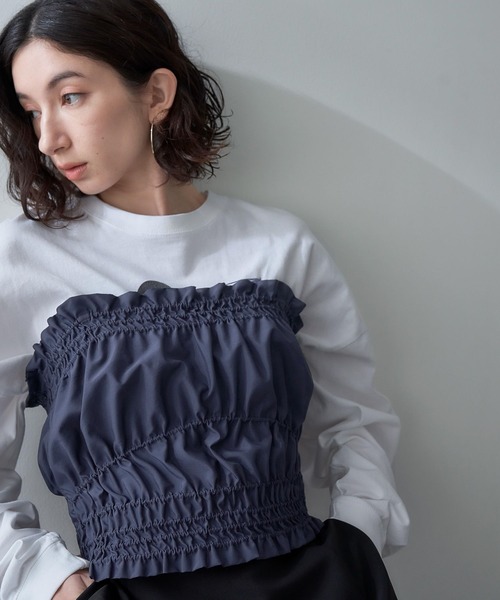 「eL」Shirring BarTop/990522 レディース eL】Shirring BarTop/990522（その他トップス）｜eL（エル）の