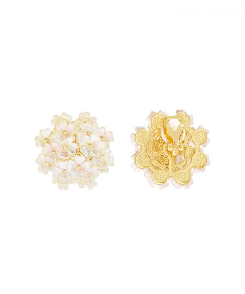 Lace Ladies(レースレディース)の「フラワー ブーケ ドーム ピアス イヤリング(ピアス(両耳用)・レディース・ゴールド系1/ゴールド系2・FREE)」の3枚目の写真