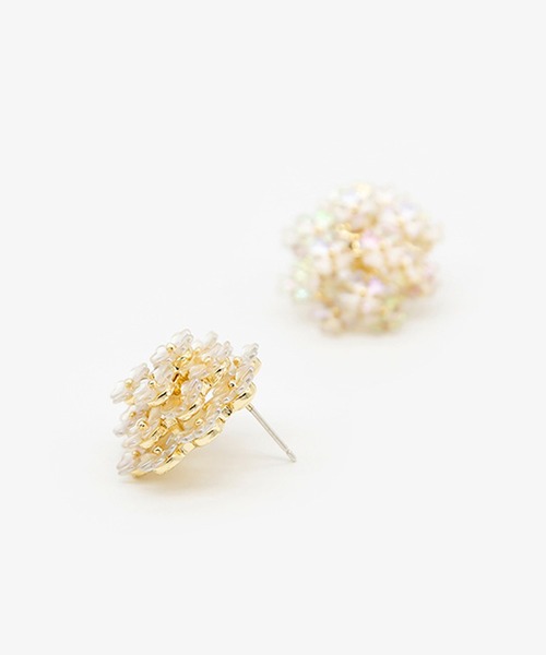 Lace Ladies(レースレディース)の「フラワー ブーケ ドーム ピアス イヤリング(ピアス(両耳用)・レディース・ゴールド系1/ゴールド系2・FREE)」の5枚目の写真