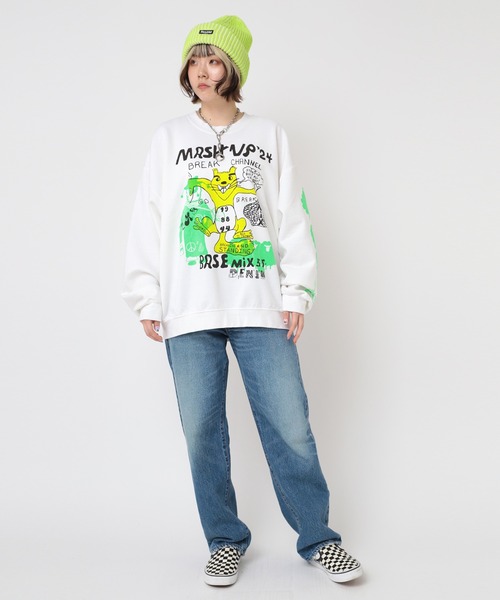 RNA(アールエヌエー)の「E4979 2カラーリブニットCAP(ニットキャップ/ビーニー・レディース・ライトグリーン/ピンク/ブラック×ホワイト・FREE)」の15枚目の写真