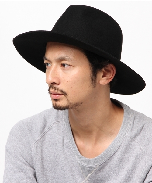 BRIXTON(ブリクストン)の「BRIXTON×BEAMS / 別注 MARLIN(ロングブリムハット)(ハット・メンズ・ホワイト/ブラック・MEDIUM)」の3枚目の写真