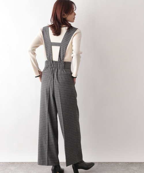 GLOBAL WORK(グローバルワーク)の「お手入れらくらくSET UPワイドパンツ/MATINEE LINE/993315(その他パンツ・レディース・ブラック系9/ライトグレー/スミクロ・SMALL/MEDIUM/LARGE)」の7枚目の写真