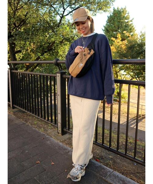 Green　Parks（グリーンパークス）の「ケーブルニットスカート（スカート・レディース・ベージュ/アイボリー/杢グレー・FREE）」の11枚目の写真