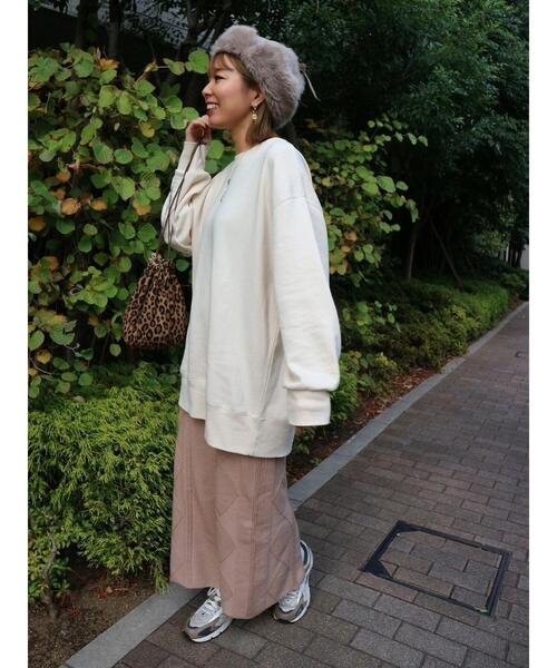 Green　Parks（グリーンパークス）の「ケーブルニットスカート（スカート・レディース・ベージュ/アイボリー/杢グレー・FREE）」の22枚目の写真