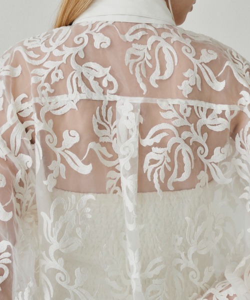 LA BELLE ETUDE（ラベルエチュード）の「総レースシャツワンピース