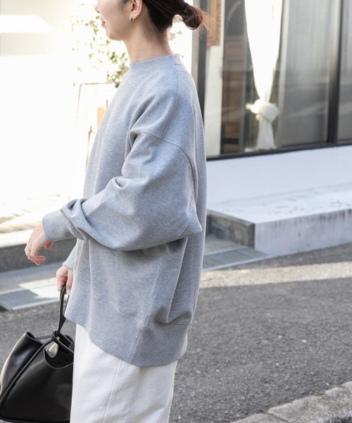 FORK&SPOON（フォークアンドスプーン）の「FORK&SPOON　バックジップスウェット（Tシャツ/カットソー・レディース・ホワイト系その他/グレー系その他・1）」の3枚目の写真