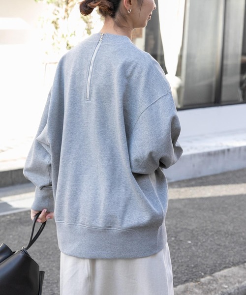 FORK&SPOON（フォークアンドスプーン）の「FORK&SPOON　バックジップスウェット（Tシャツ/カットソー・レディース・ホワイト系その他/グレー系その他・1）」の10枚目の写真