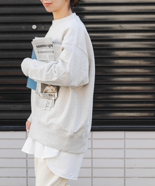 FORK&SPOON（フォークアンドスプーン）の「FORK&SPOON　バックジップスウェット（Tシャツ/カットソー・レディース・ホワイト系その他/グレー系その他・1）」の14枚目の写真