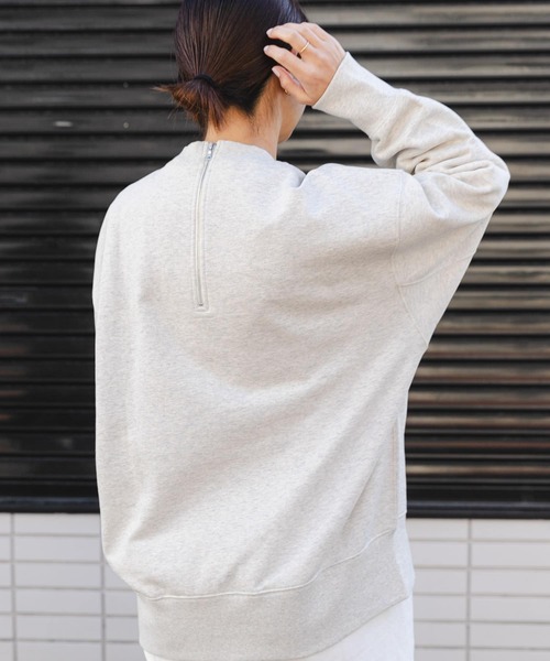 FORK&SPOON（フォークアンドスプーン）の「FORK&SPOON　バックジップスウェット（Tシャツ/カットソー・レディース・ホワイト系その他/グレー系その他・1）」の5枚目の写真