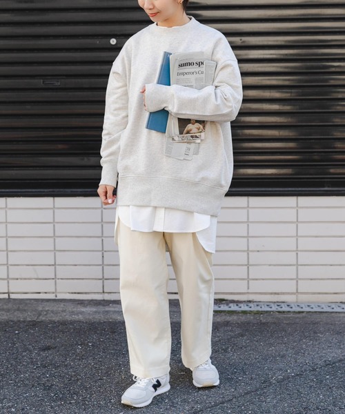 FORK&SPOON（フォークアンドスプーン）の「FORK&SPOON　バックジップスウェット（Tシャツ/カットソー・レディース・ホワイト系その他/グレー系その他・1）」の12枚目の写真