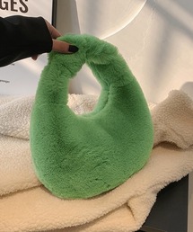 エコファーバッグ ワンハンドルバッグ秋冬