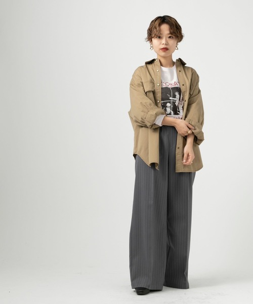 BAYFLOW(ベイフロー)の「【スタッフ企画】プリントBIGロンT【YOU are YOU】(Tシャツ/カットソー・レディース・ブラック/オフホワイト・FREE)」の12枚目の写真