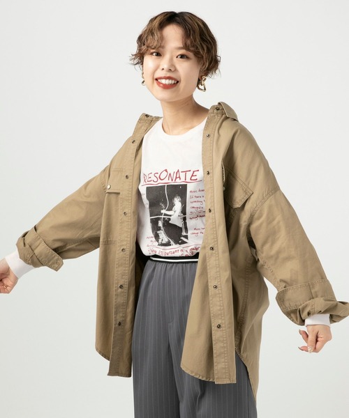 BAYFLOW(ベイフロー)の「【スタッフ企画】プリントBIGロンT【YOU are YOU】(Tシャツ/カットソー・レディース・ブラック/オフホワイト・FREE)」の3枚目の写真