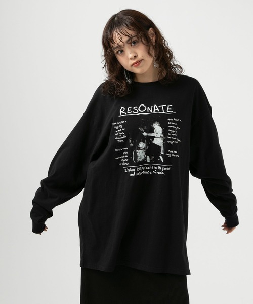 BAYFLOW(ベイフロー)の「【スタッフ企画】プリントBIGロンT【YOU are YOU】(Tシャツ/カットソー・レディース・ブラック/オフホワイト・FREE)」の13枚目の写真