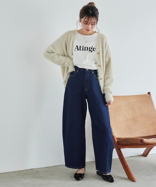 titivate(ティティベイト)の「カーブラインデニムパンツ(デニムパンツ・レディース・ブルー/ブラック/ライトブルー/インディゴブルー・M)」の1枚目の写真