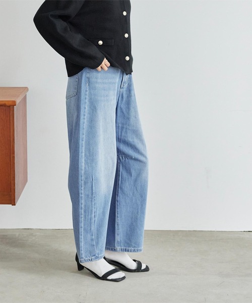 titivate(ティティベイト)の「カーブラインデニムパンツ(デニムパンツ・レディース・ブルー/ブラック/ライトブルー/インディゴブルー・M)」の8枚目の写真