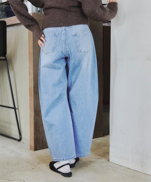 titivate(ティティベイト)の「カーブラインデニムパンツ(デニムパンツ・レディース・ブルー/ブラック/ライトブルー/インディゴブルー・M)」の10枚目の写真