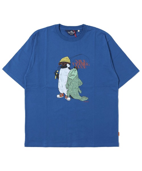 KRIFF MAYER(クリフメイヤー)の「アニマル半袖T(ペンギン)(Tシャツ/カットソー・メンズ・オフホワイト/チャコール/グレー/グリーン/ブルー・LARGE/X-LARGE/MEDIUM)」の5枚目の写真