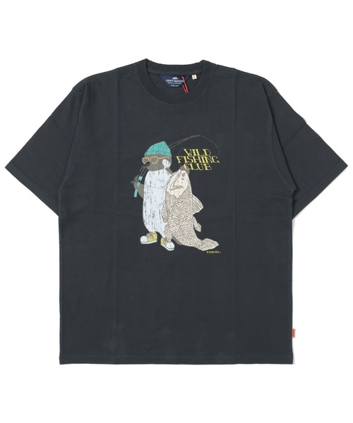 KRIFF MAYER(クリフメイヤー)の「アニマル半袖T(ペンギン)(Tシャツ/カットソー・メンズ・オフホワイト/チャコール/グレー/グリーン/ブルー・LARGE/X-LARGE/MEDIUM)」の4枚目の写真