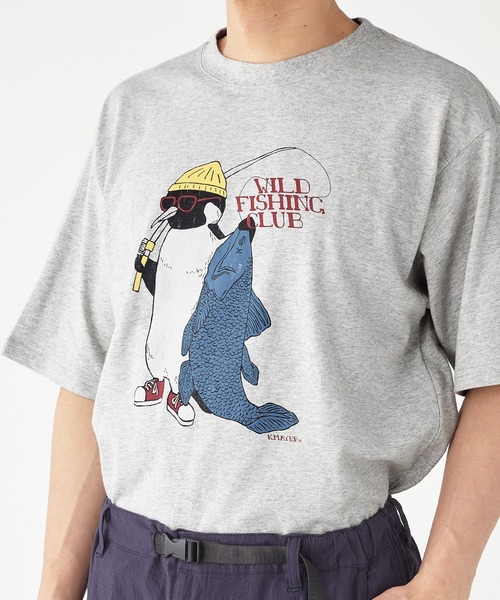 KRIFF MAYER(クリフメイヤー)の「アニマル半袖T(ペンギン)(Tシャツ/カットソー・メンズ・オフホワイト/チャコール/グレー/グリーン/ブルー・LARGE/X-LARGE/MEDIUM)」の12枚目の写真