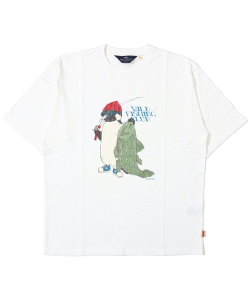 KRIFF MAYER(クリフメイヤー)の「アニマル半袖T(ペンギン)(Tシャツ/カットソー・メンズ・オフホワイト/チャコール/グレー/グリーン/ブルー・LARGE/X-LARGE/MEDIUM)」の15枚目の写真