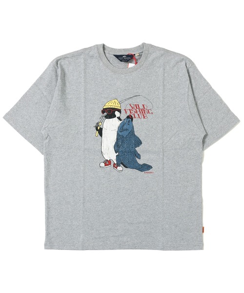 KRIFF MAYER(クリフメイヤー)の「アニマル半袖T(ペンギン)(Tシャツ/カットソー・メンズ・オフホワイト/チャコール/グレー/グリーン/ブルー・LARGE/X-LARGE/MEDIUM)」の14枚目の写真