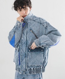 90's/ヴィンテージスタンドネックデザインデニムジャケット