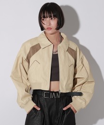 Anui | 【UNISEX/選べる着丈】ヴィンテージフェイクレザーブルゾン(ブルゾン)