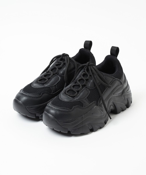 LEPSIM（レプシィム）の「厚底スニーカー　100633（スニーカー・レディース・ブラック/オフホワイト・MEDIUM/LARGE）」の18枚目の写真