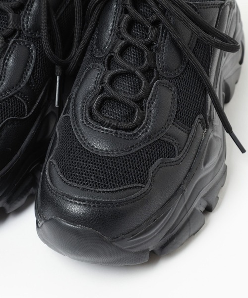 LEPSIM（レプシィム）の「厚底スニーカー　100633（スニーカー・レディース・ブラック/オフホワイト・MEDIUM/LARGE）」の12枚目の写真