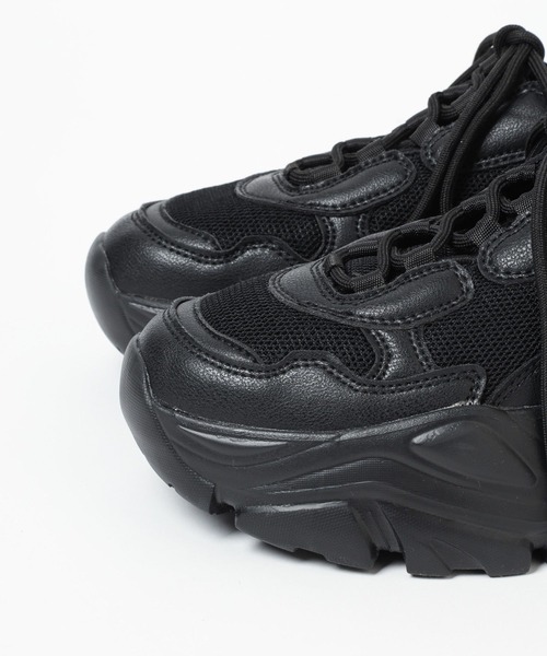 LEPSIM（レプシィム）の「厚底スニーカー　100633（スニーカー・レディース・ブラック/オフホワイト・MEDIUM/LARGE）」の11枚目の写真