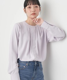 earth music&ecology | ノーカラーフロントタックブラウス(シャツ/ブラウス)
