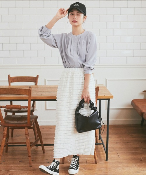 graphpaper ノーカラーブラウス graphpaper ノーカラーブラウス