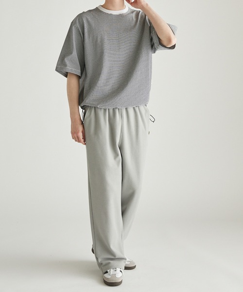 チヨコ⭐ ocosic】鹿の子ストレートワイドパンツ（スラックス）｜ocosic