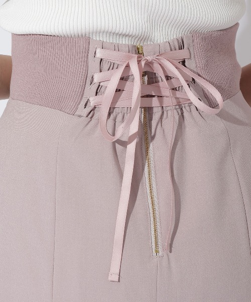 AND COUTURE（アンドクチュール）の「サイドリブマーメイドスカート（スカート・レディース・ピンク/ベージュ/ブラック/オフホワイト・FREE）」の7枚目の写真