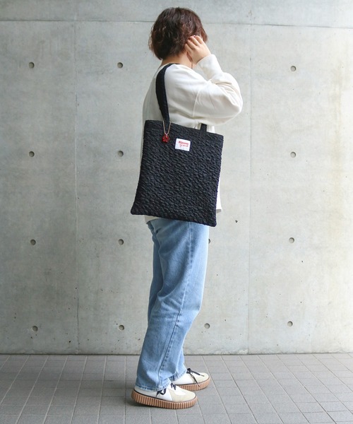 ACCOMMODE(アコモデ)の「ブルームトートバッグ(トートバッグ・レディース・ピンク/ホワイト/ラベンダー/ブラック・FREE)」の14枚目の写真