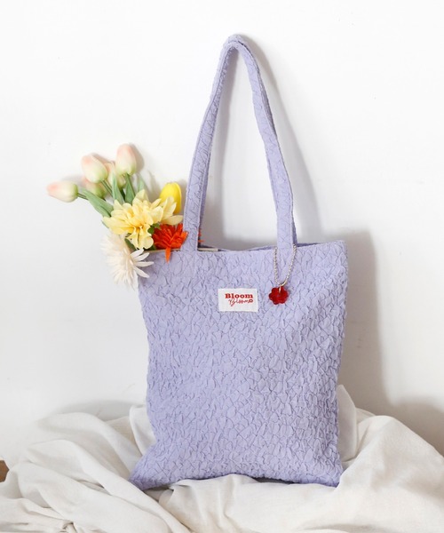 ACCOMMODE(アコモデ)の「ブルームトートバッグ(トートバッグ・レディース・ピンク/ホワイト/ラベンダー/ブラック・FREE)」の16枚目の写真