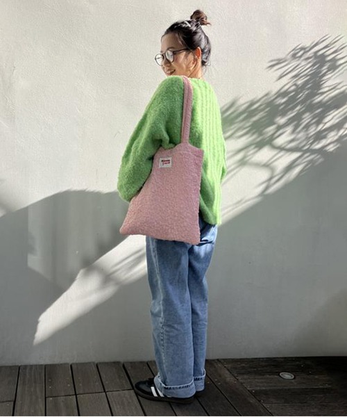 ACCOMMODE(アコモデ)の「ブルームトートバッグ(トートバッグ・レディース・ピンク/ホワイト/ラベンダー/ブラック・FREE)」の5枚目の写真