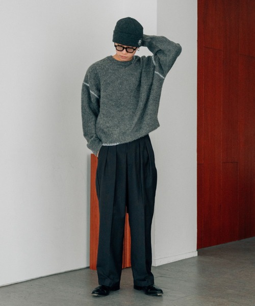 Two-tuck gurkha slacks /ツータックグルカスラックス SINSS スラックス Two tuck gurkha slacks /2タックグルカ