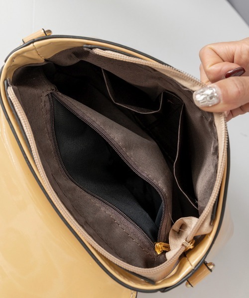 Miniministore(ミニミニストア)の「ショルダーバッグ おしゃれ ハンドバッグ(ショルダーバッグ・レディース・ベージュ/ネイビー/ピンク/ホワイト/ワインレッド/ブラック/ライトブラウン・FREE)」の12枚目の写真
