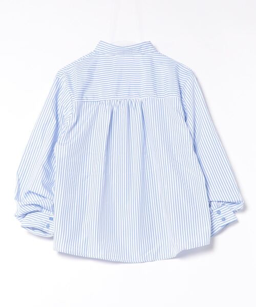 and it_(アンドイット)の「ストライプブロードボリュームスリーブシャツ(シャツ/ブラウス・レディース・ホワイト×ネイビー/ネイビー×ホワイト/ホワイト×ブルー・M)」の11枚目の写真