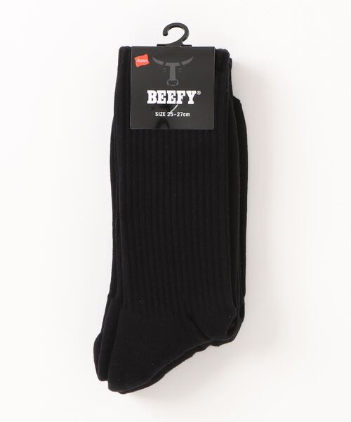 HANES（ヘインズ）の「【Hanes/ヘインズ】HMSBW001  BEEFY フルレングスソックス2P（ソックス/靴下・メンズ・ブラック/ホワイト・25cm～27cm）」の12枚目の写真