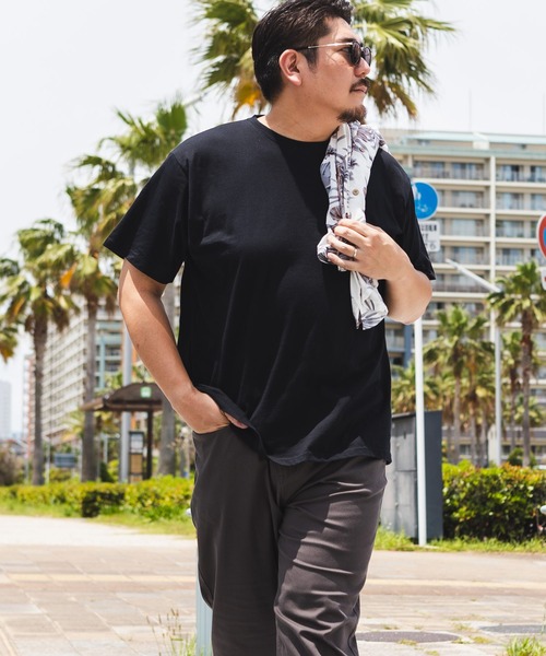 大きいサイズ Tシャツ 半袖 クルーネック 綿100％ 無地 メンズ